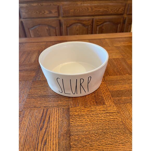 Extra large  Rae Dunn dog bowl SLURP - Picture 1 of 3